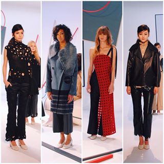 π΅π΄β«οΈ Lovely geometric shapes & textures by @amoiofficial for #FW16. Tell us which one's your fave! 1β£2β£3β£ or 4β£?
