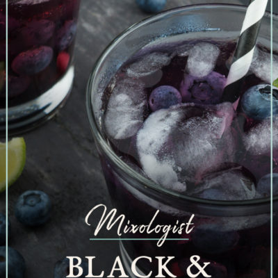 Black and Blue Mojito Recipe | Mojito recipe | Mixed drinks | Mixology drinks | Mixology recipes