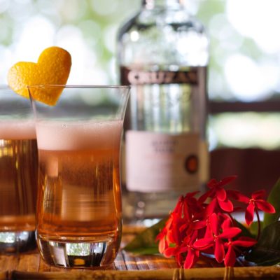 Cruzan Valentine Sparkler Cocktail
