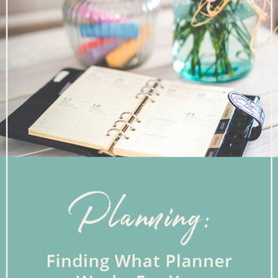 Planning: Finding What Planner Works For You